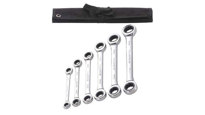 Juego de Llaves de Boca Cerrada, Metrico, Numero Piezas 6, Num. de Puntos 12